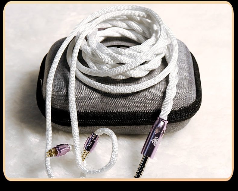 HAKUGEI Shirayuki Liz 6N OCC Silver-Plated HiFi Earphone Cable – DIY Upgrade for White4.4/qdc
