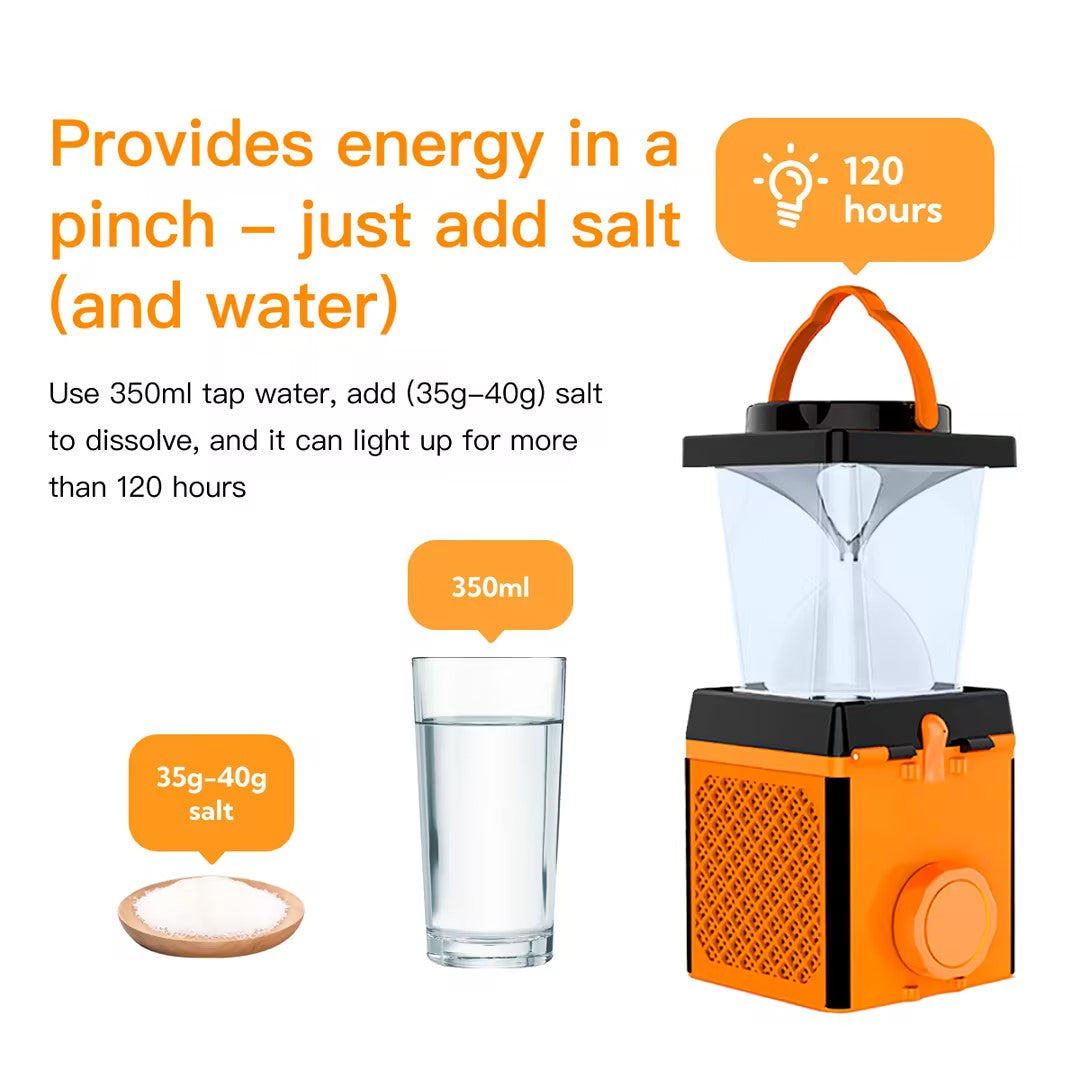 interesting experiment Saltwater Lamp – Eco-Friendly Light Powered by Salt and Water