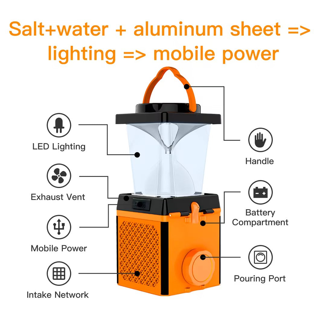 interesting experiment Saltwater Lamp – Eco-Friendly Light Powered by Salt and Water