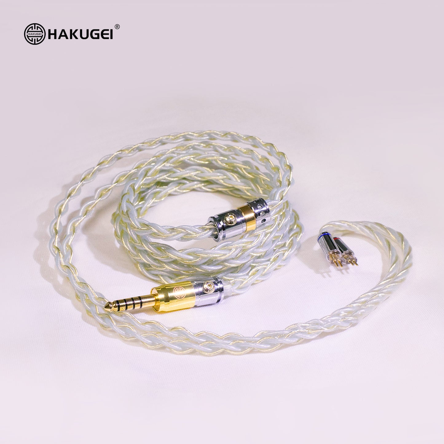 HAKUGEI Jinyushi Hybrid HiFi Earphone Cable – DIY / Balanced-Golden jade3.5 IE900