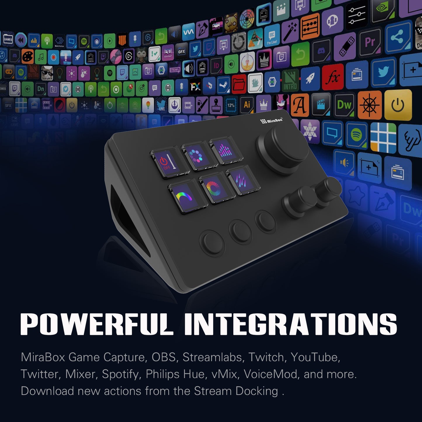 Stream Dock personaize keys with custom icons-STHSV293sN3-B
