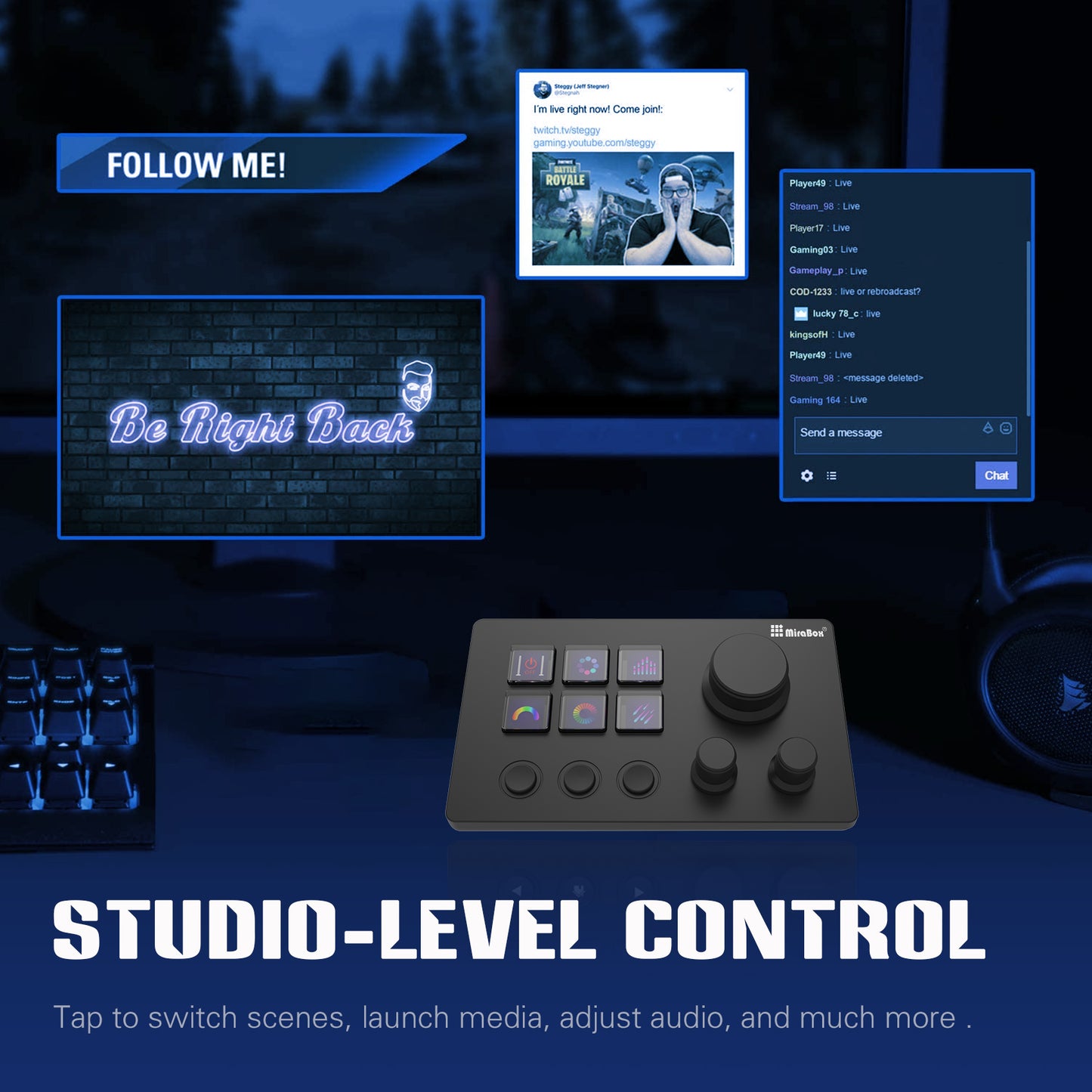 Stream Dock personaize keys with custom icons-STHSV293sN3-B