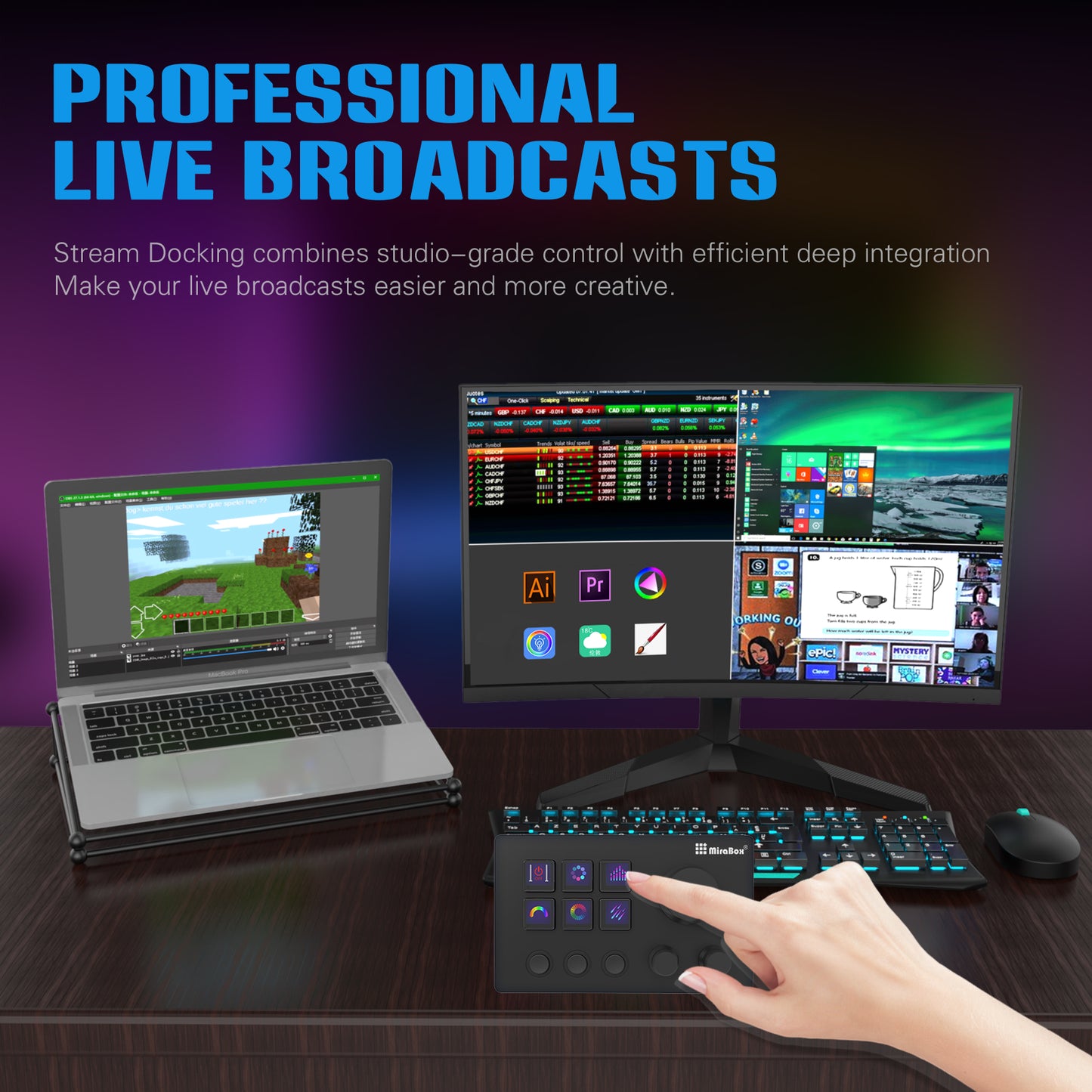 Stream Dock personaize keys with custom icons-STHSV293sN3-B