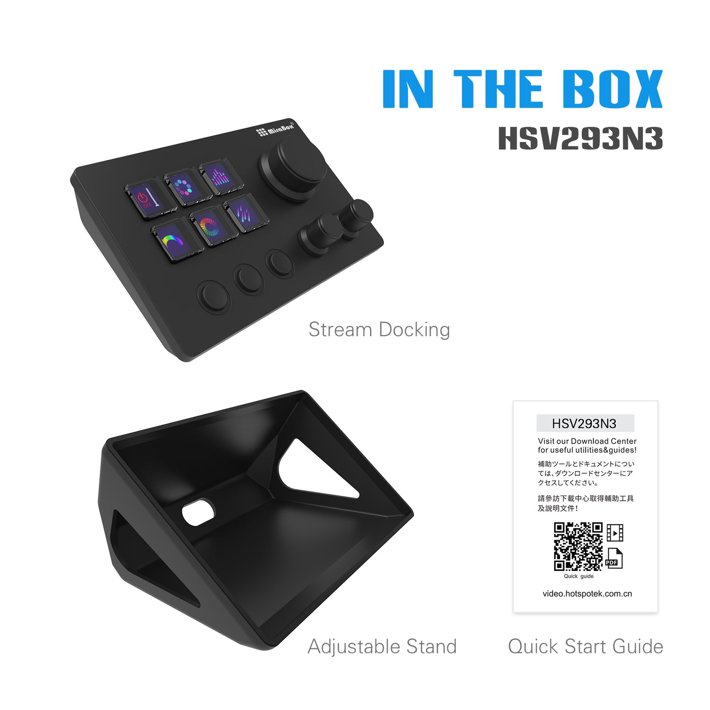 Stream Dock personaize keys with custom icons-STHSV293sN3-B