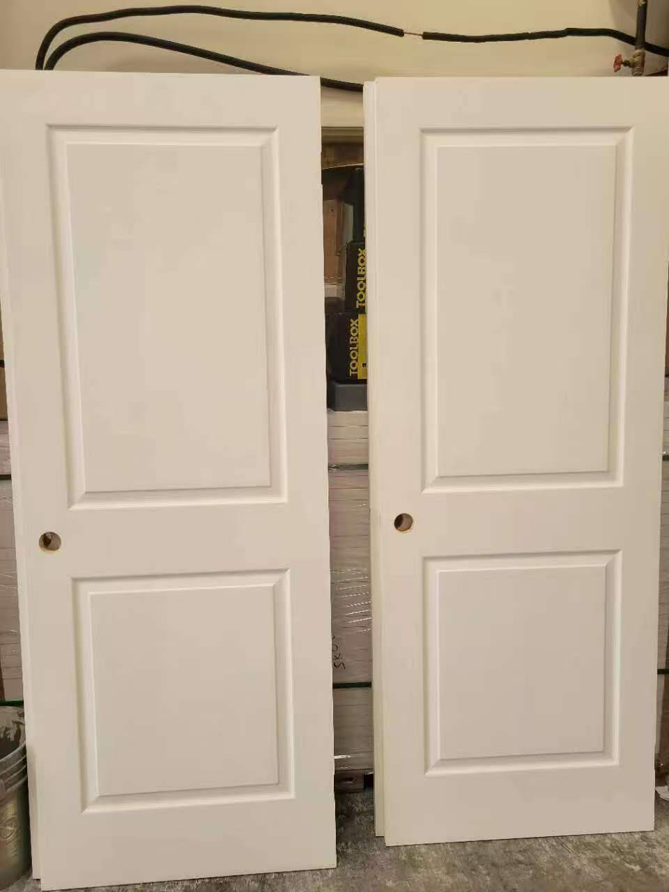 Interior Door — Solid-Core White 2-Panel Pre-Hung (Frame/Lock/Hinges Incl.)