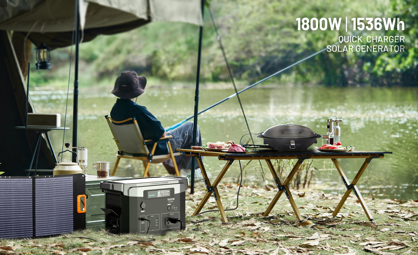 Kepler 1800W Solar Generator | Home Backup Power Station (Miami Stock)