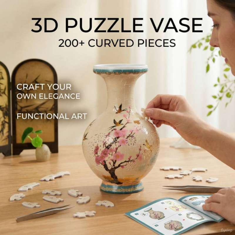 3D puzzle vase product image