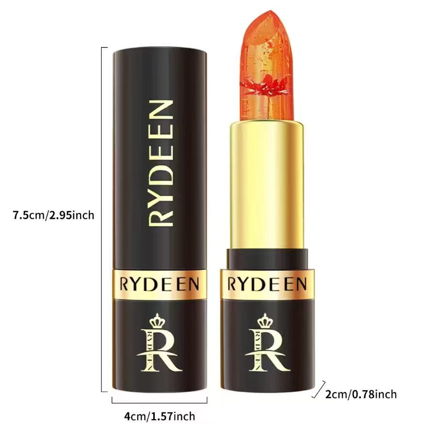RYDEEN 透明花色变色唇膏 红花