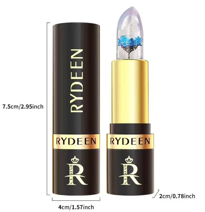 RYDEEN 透明花色变色唇膏 蓝花