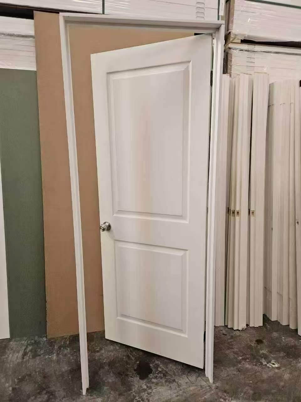 Interior Door — Hollow-Core White 2-Panel Pre-Hung (Frame/Lock/Hinges Incl.)