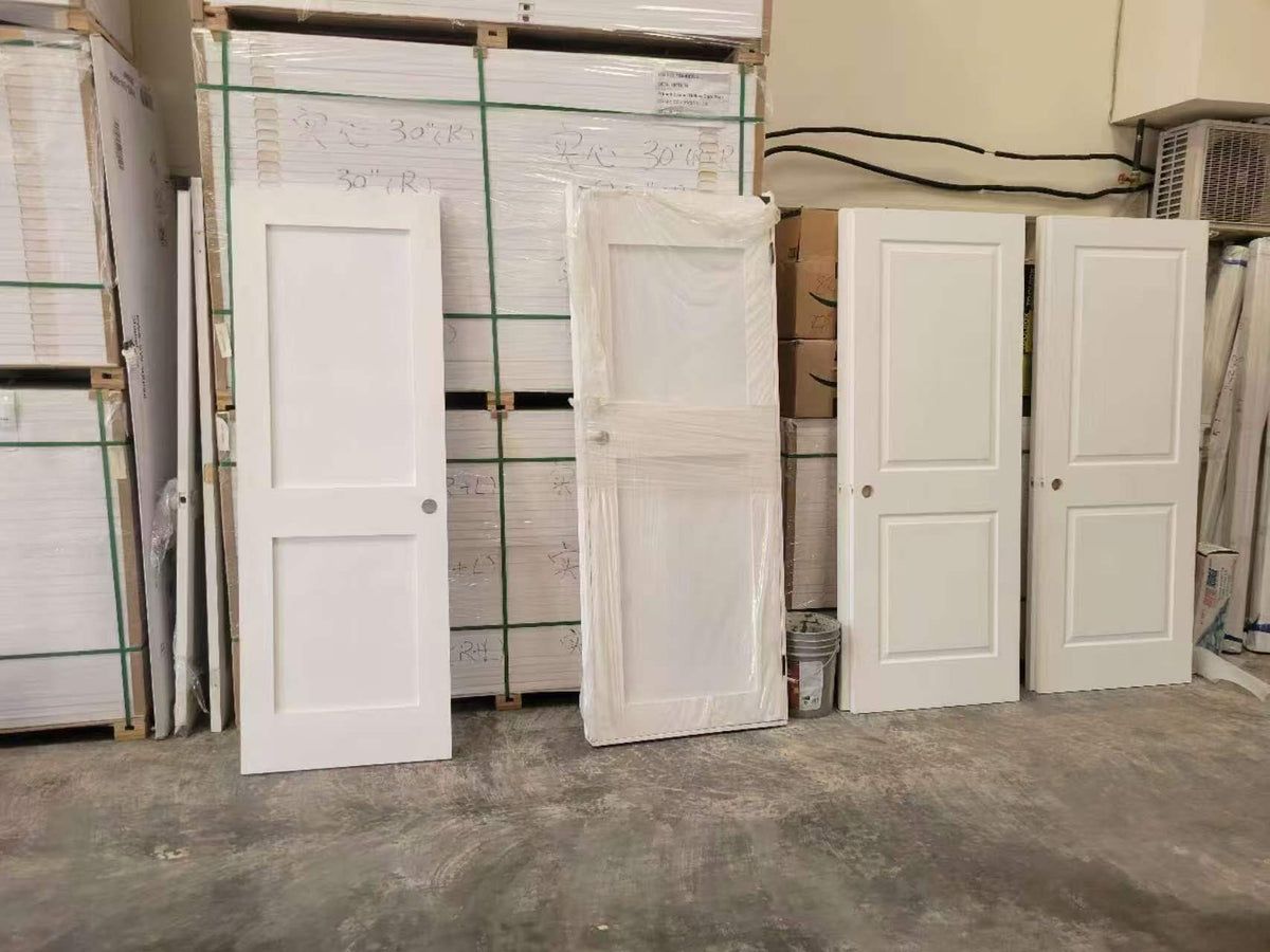Warehouse stock of white interior doors