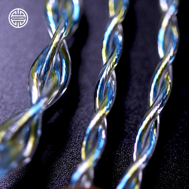 Hakugei Hybrid Alloy Earphone Cable | 0.78mm QDC/2-Pin Connector | Gold Bodhi Pro Serieslightning-QDC