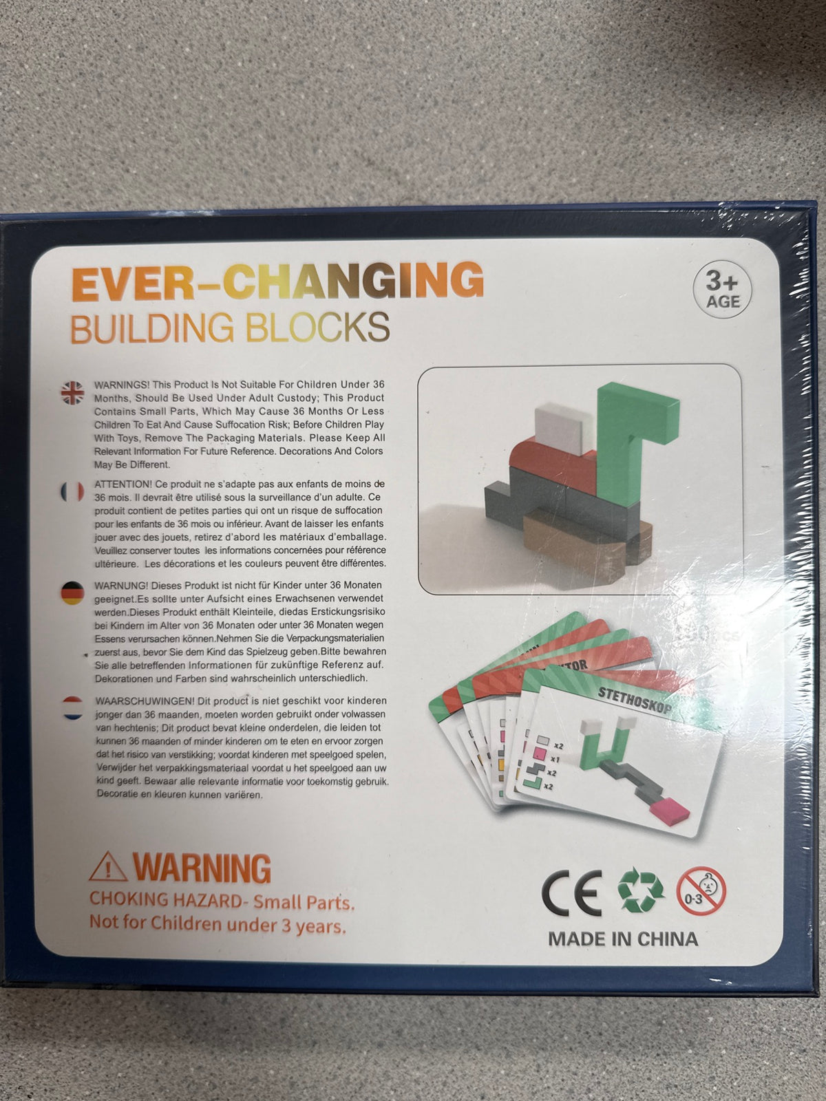 Ever-Changing Wooden Building Blocks – 100pcs Box