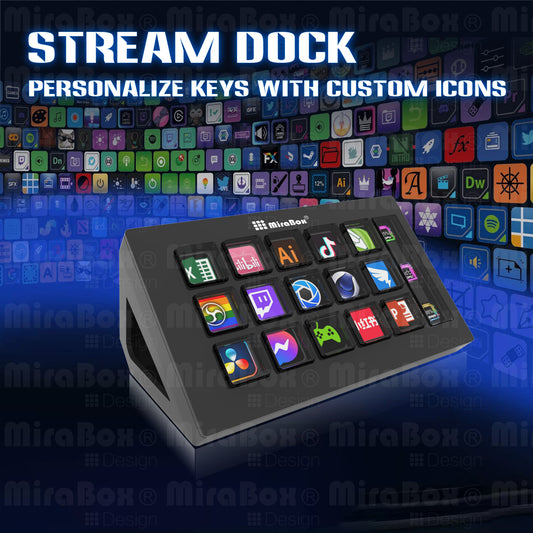 Stream Dock personaize keys with custom icons-STHSV293S-B