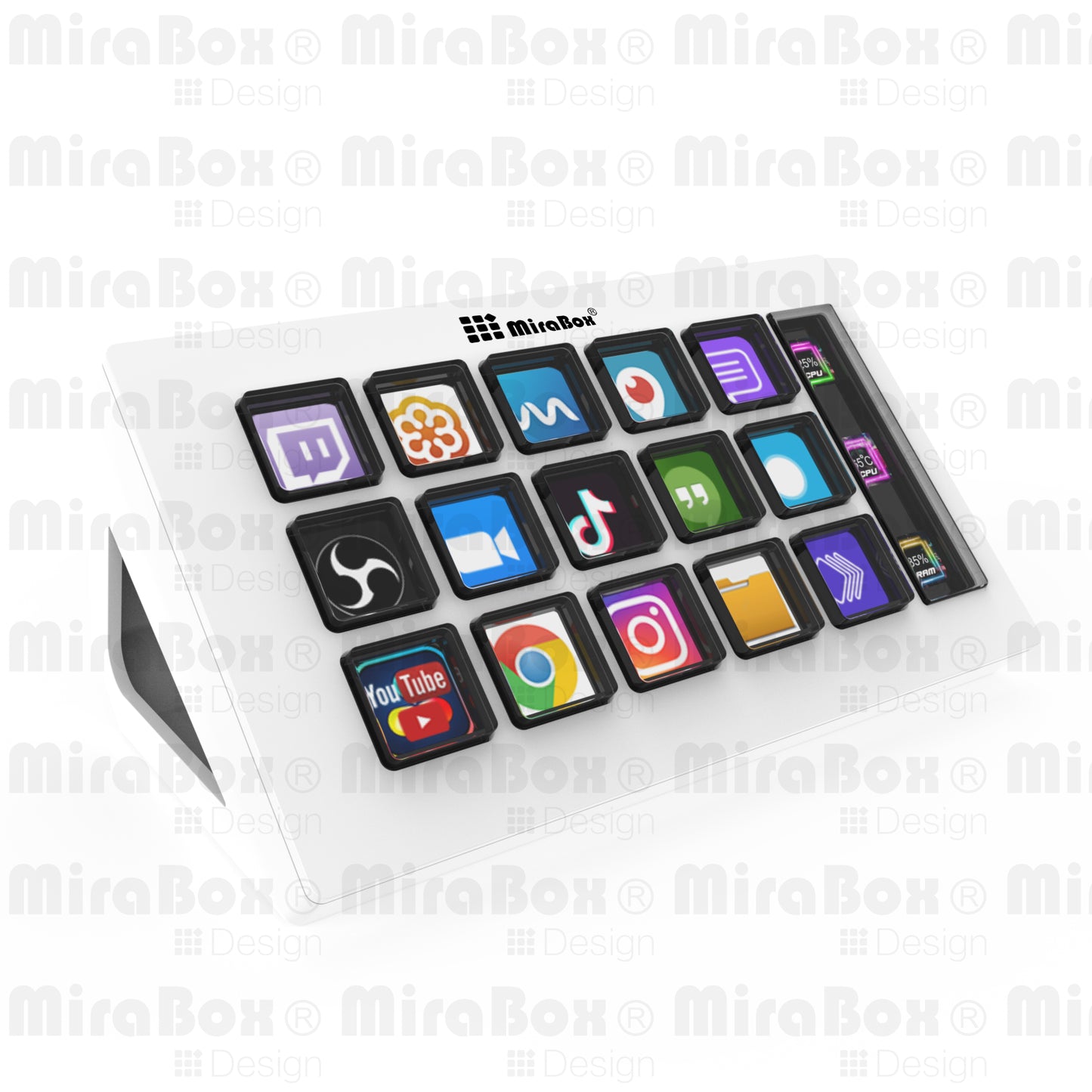 Stream Dock personaize keys with custom icons-STHSV293S-W