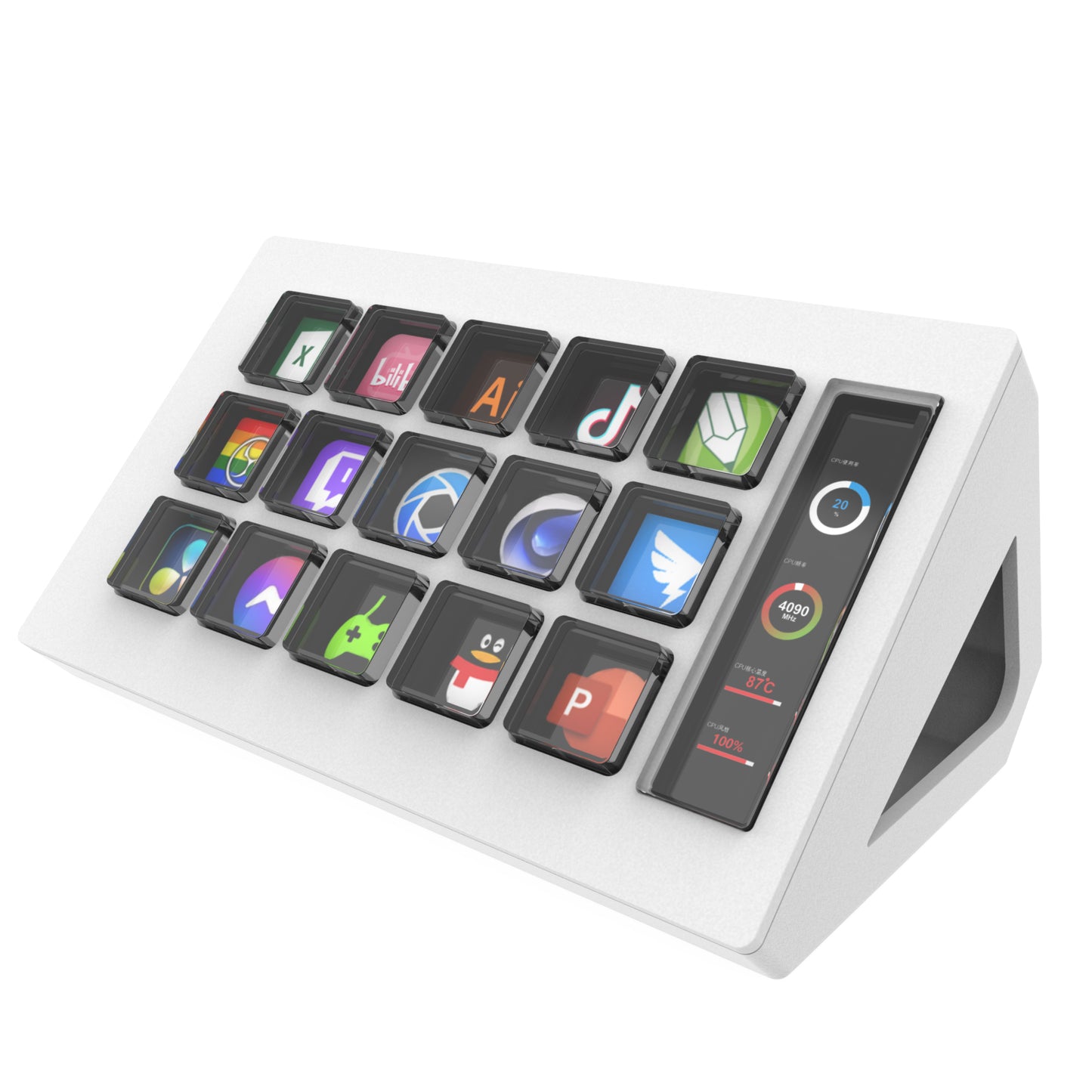 Stream Dock personaize keys with custom icons-STHSV293S-W