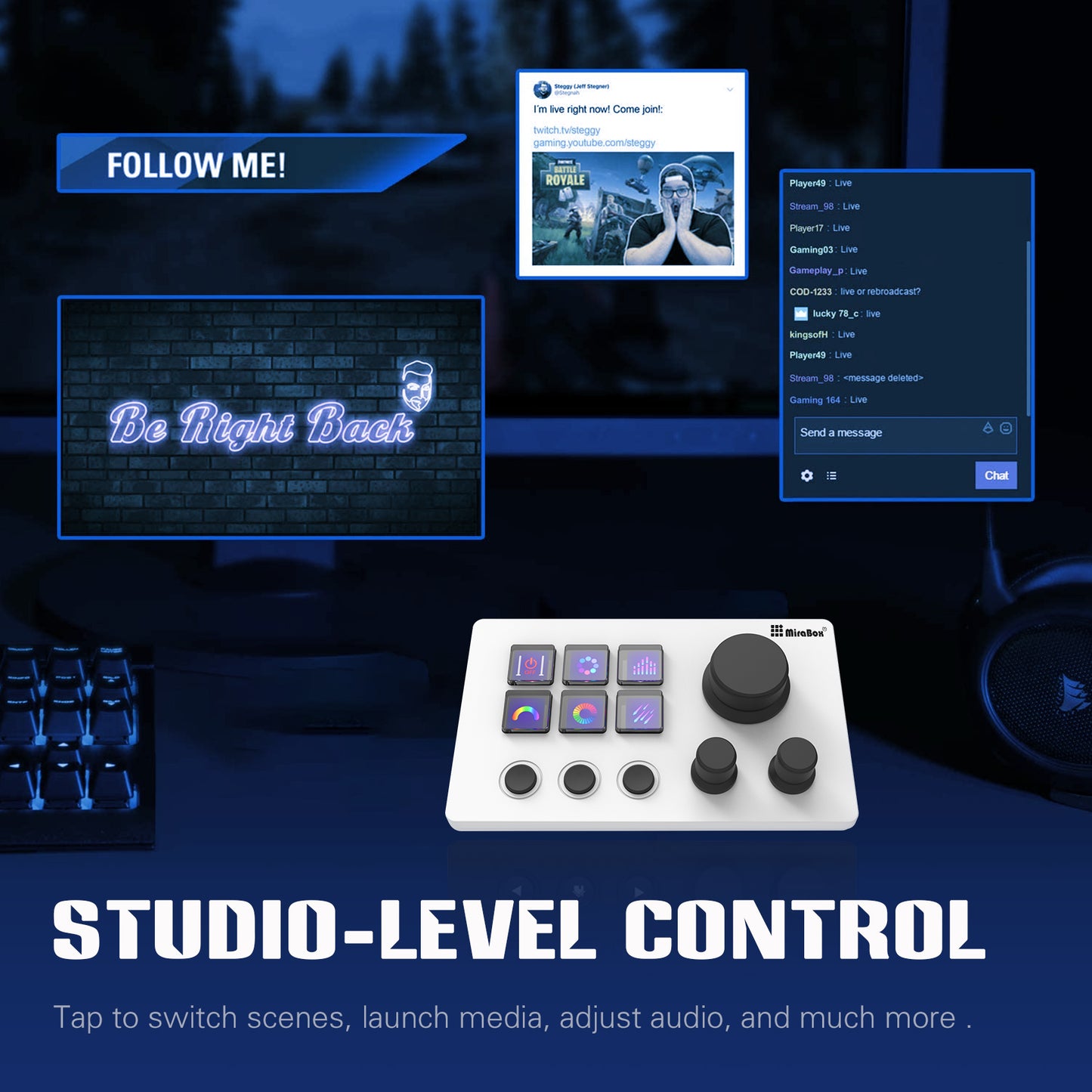 Stream Dock personaize keys with custom icons-STHSV293sN3-STHSV293sN3-W